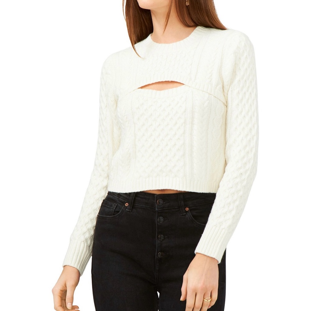 1.State - Long Sleeve Crewneck Shrug And Cami